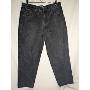 Cotler Brand Vintage‎ Mens Black Straight Leg Stonewash Jeans 36w 30l